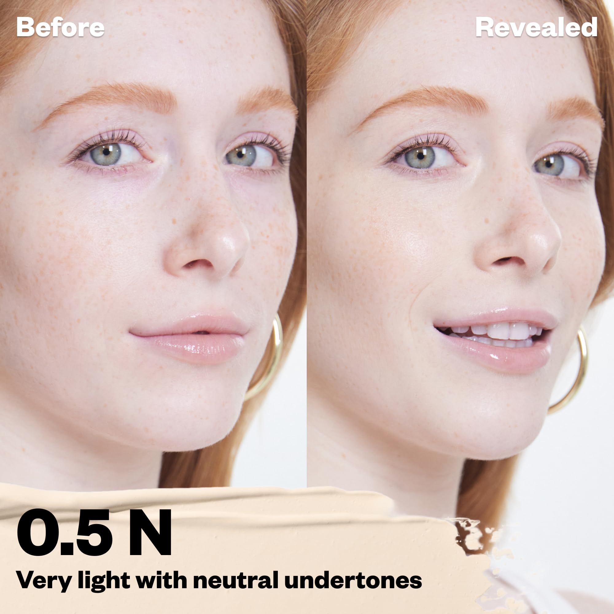 Kosas Revealer Concealer applicator dab demonstrates precise application for targeted coverage.