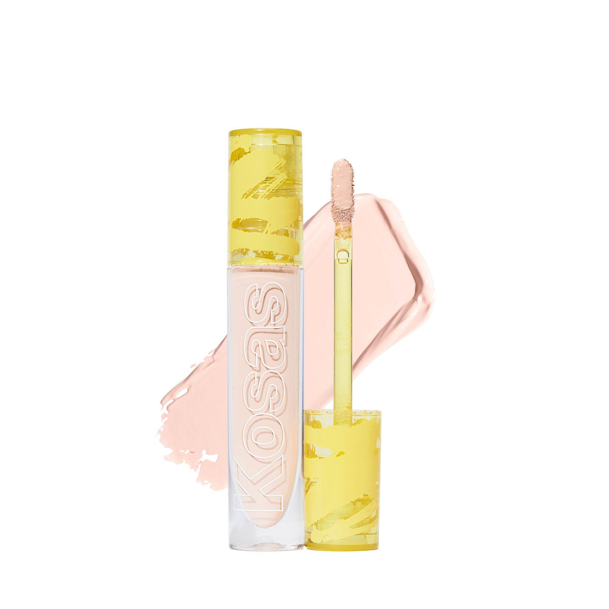 Kosas Revealer Concealer tube closeup highlighting clean vegan formula for everyday wear.