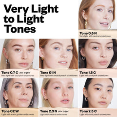 Kosas Revealer Concealer under-eye application demonstrates crease-free brightness.