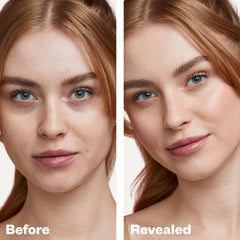 Kosas Revealer Foundation light-cool-150 bottle highlights cool undertone for fair complexions.