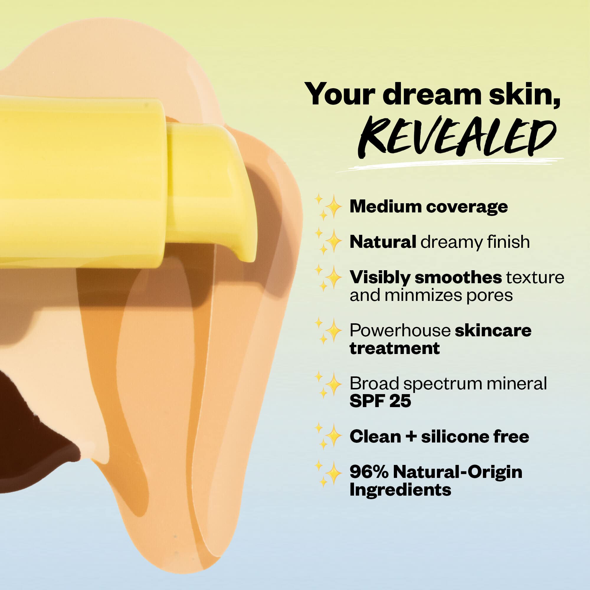 Kosas Revealer SPF25 pump-dispense sample showcases convenient, even application