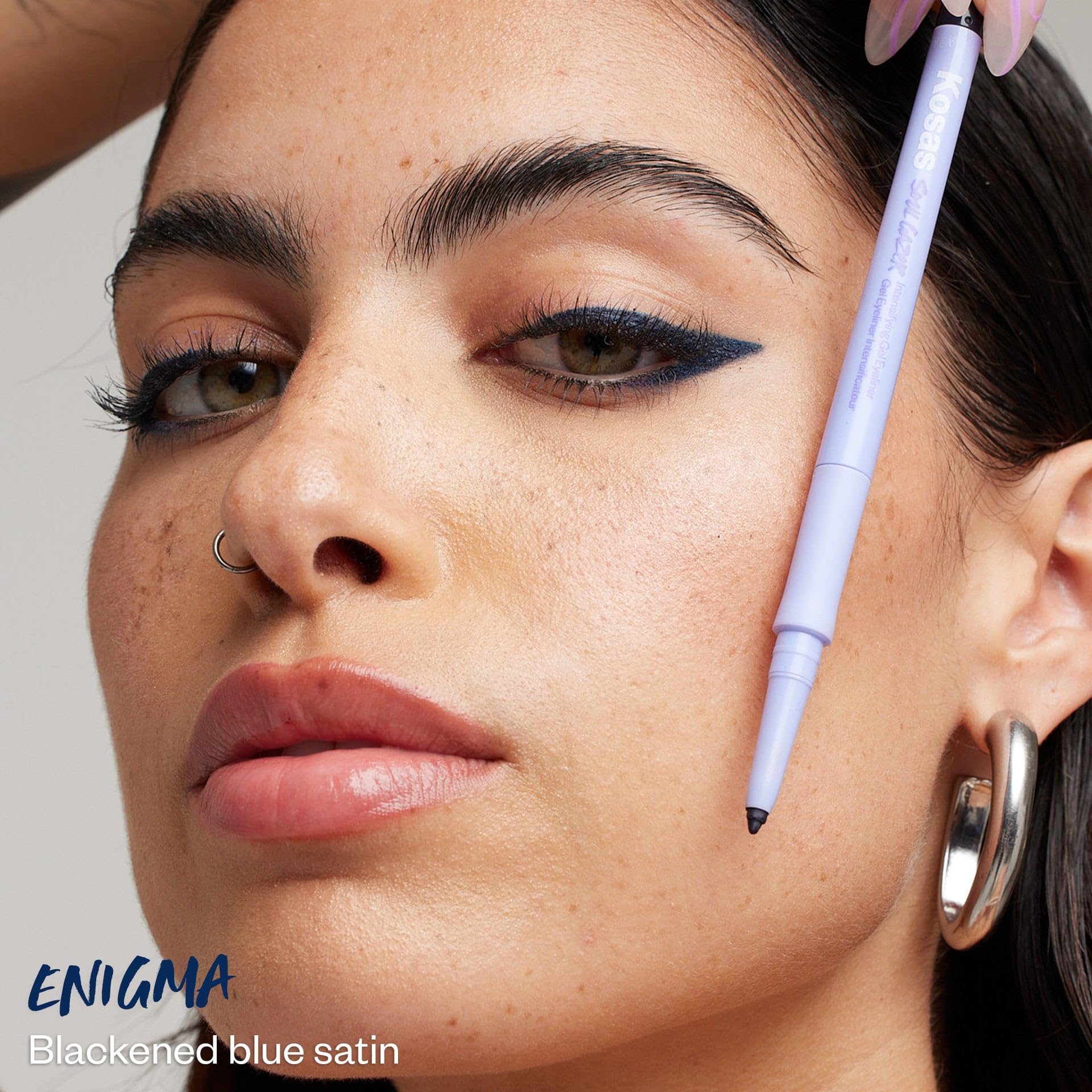 Kosas Soulgazer Enigma built-in sharpener for clean edges on the go