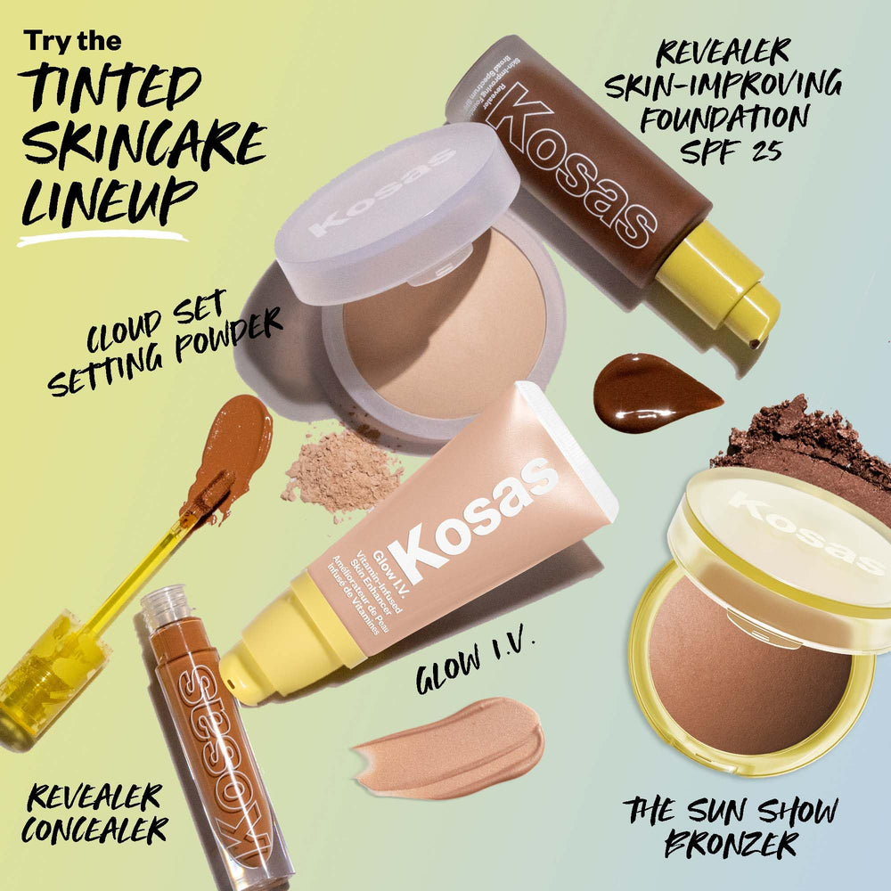 Kosas Sun Show Glowy Warmth Tropic cheekbone contour for definition