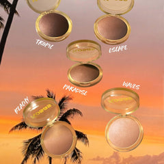 Kosas Sun Show Glowy Warmth Paradise swatch for soft, luminous warmth