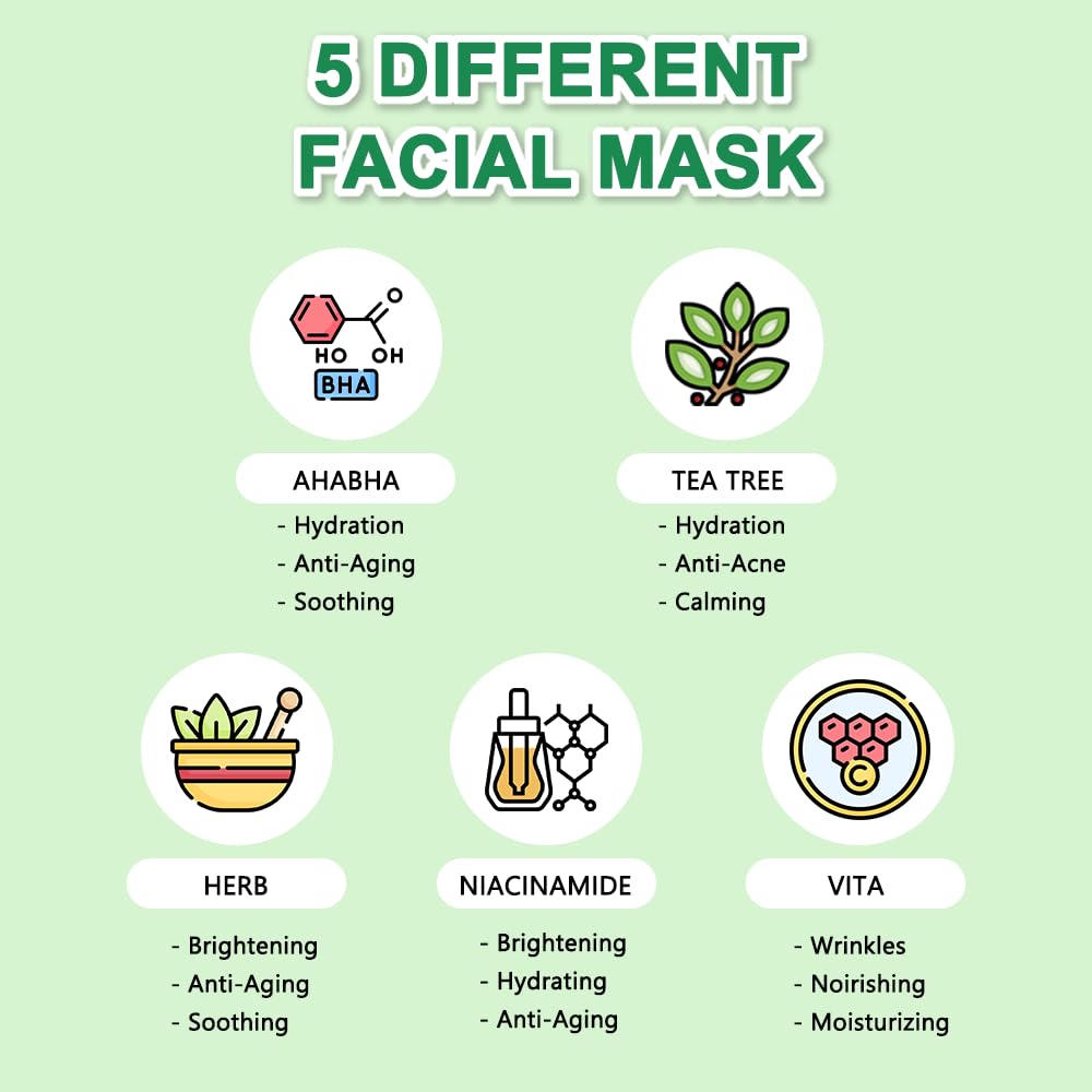 KOSBEAUTY NACIFIC vitamin-infused sheet mask for revitalized skin tone.