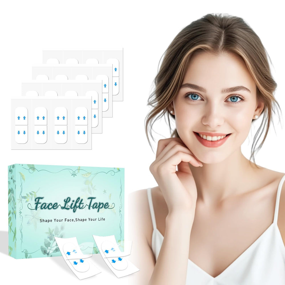 KOSOBO Face Lift Tape demonstrates jawline lift for a defined V-shape