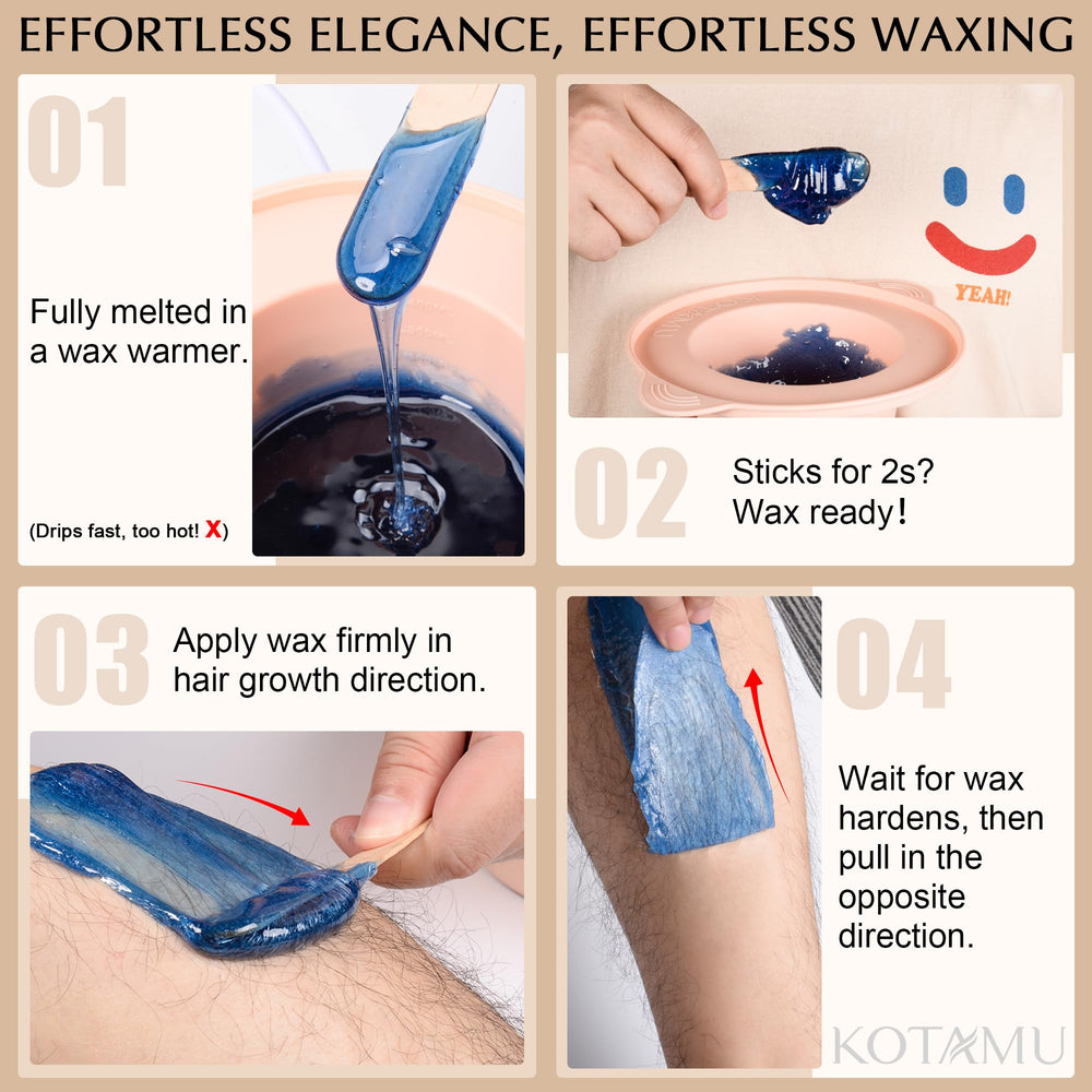 KOTAMU bikini and armpit waxing—gentle for sensitive areas.