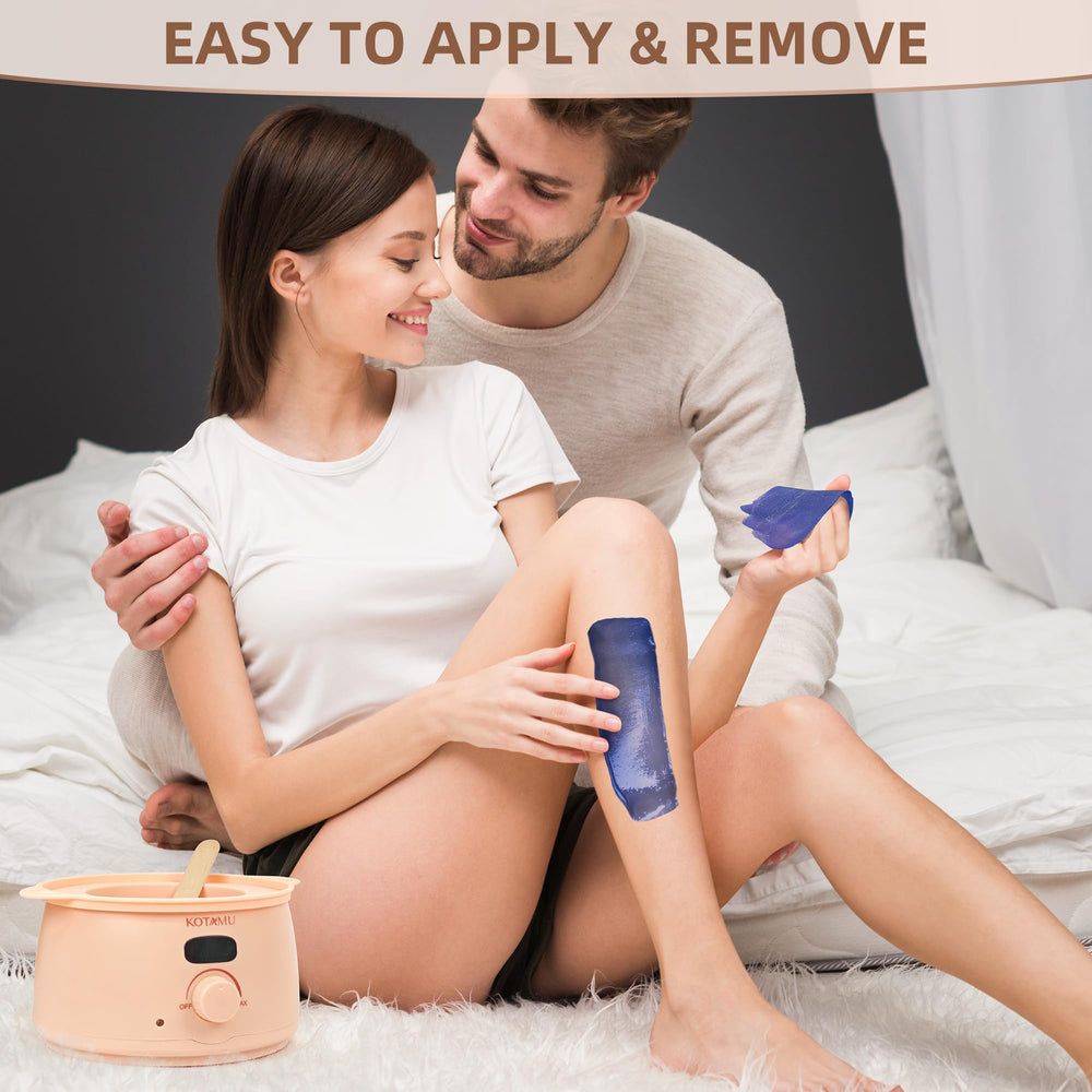 KOTAMU at-home waxing routine setup with privacy and comfort.
