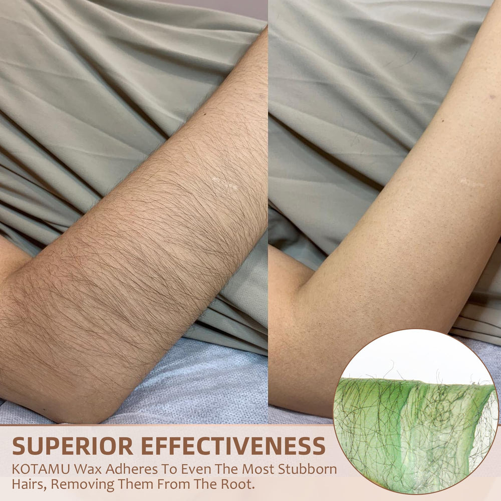 KOTAMU face waxing session demonstrates gentle, skin-friendly technique