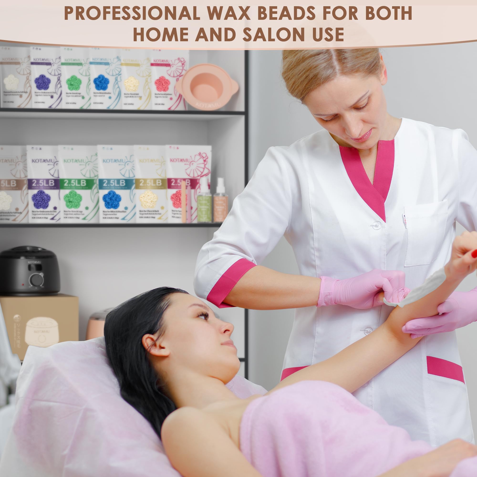 KOTAMU home salon wax setup demonstrates versatile budget friendly waxing experience