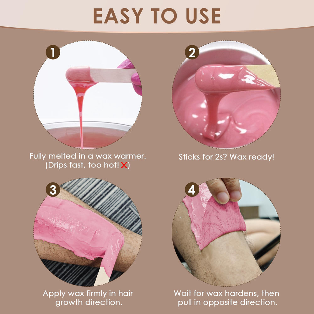 KOTAMU pre-wax oil bottle to prep skin for smoother removal.