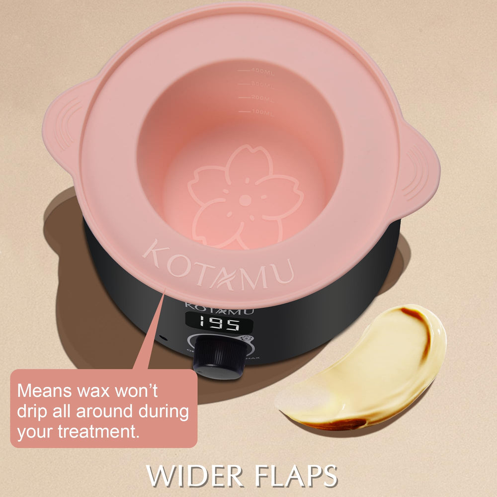 KOTAMU spatula set arranged for precise wax application