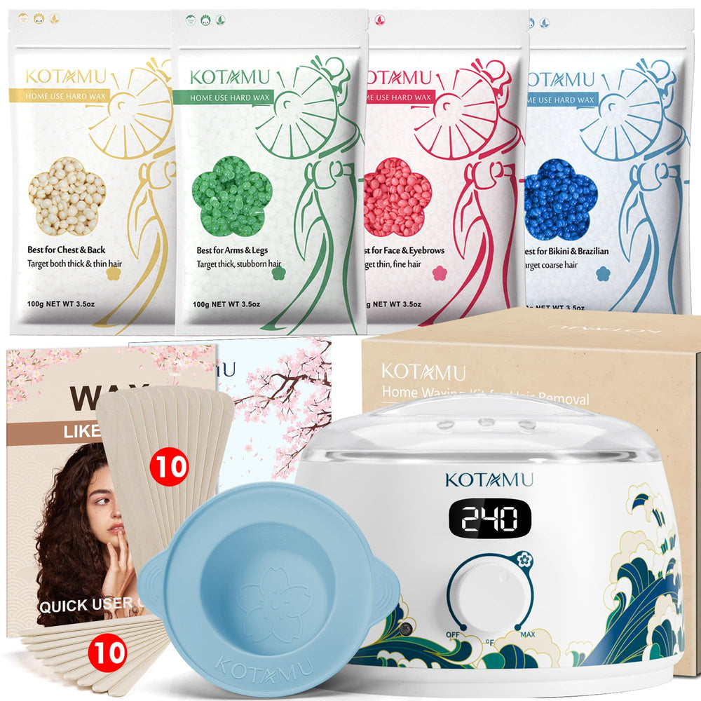 KOTAMU waxing kit digital wax-warmer in action for salon-grade results at home
