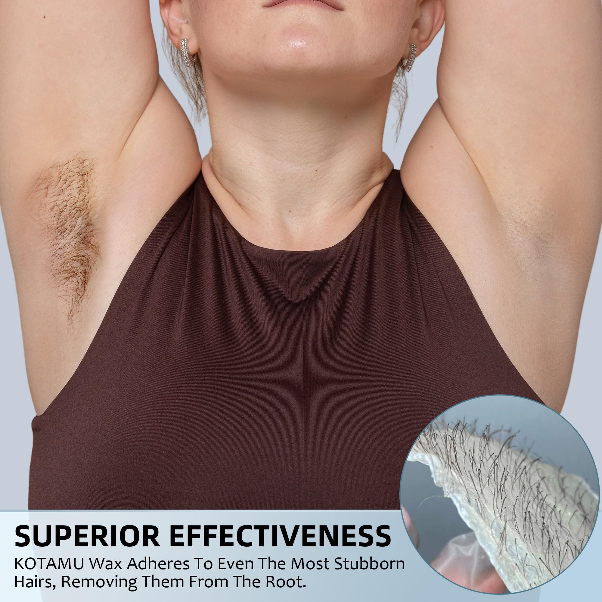 KOTAMU silicone-wax-pot close-up highlights effortless cleanup