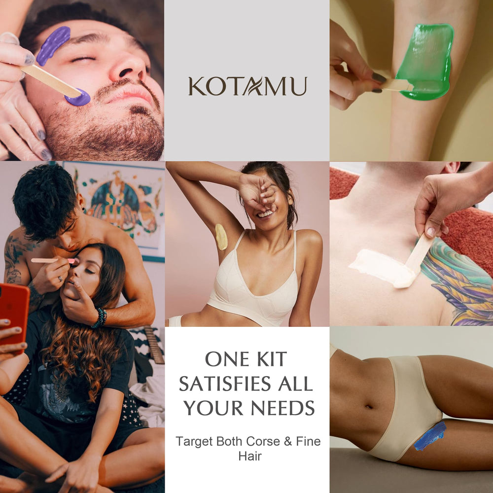 KOTAMU Waxing Kit beginner-friendly setup with clear instructions and salon-quality results.