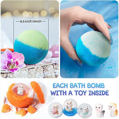 Kottke surprise animal toy emerges as the bath fizz dissolves