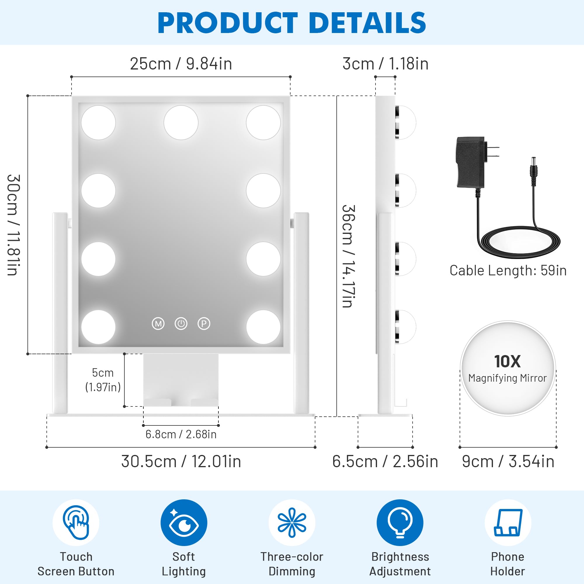 Kottova 360-degree rotation design for versatile viewing angles.