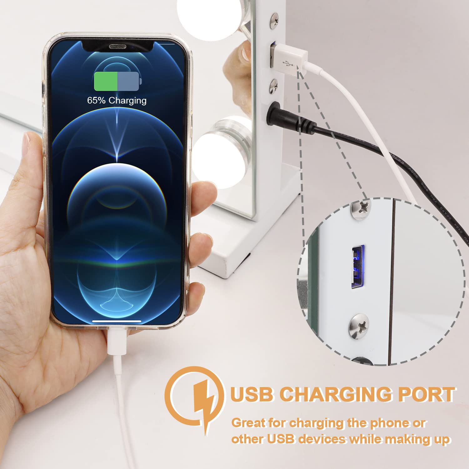 Kottova vanity mirror smart touch controlfor quick lighting changes