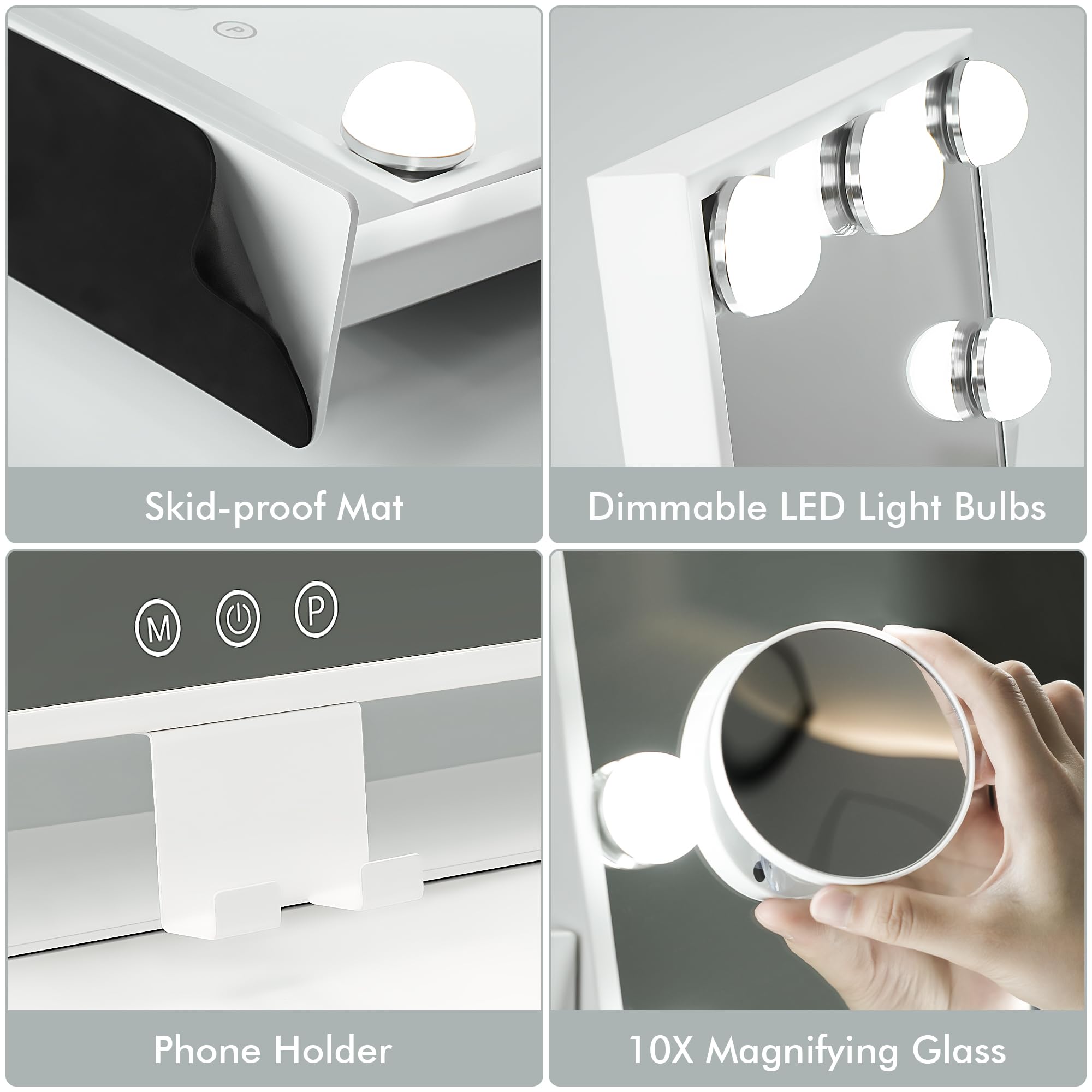 Kottova weighted scratch-resistant base ensures mirror stability.
