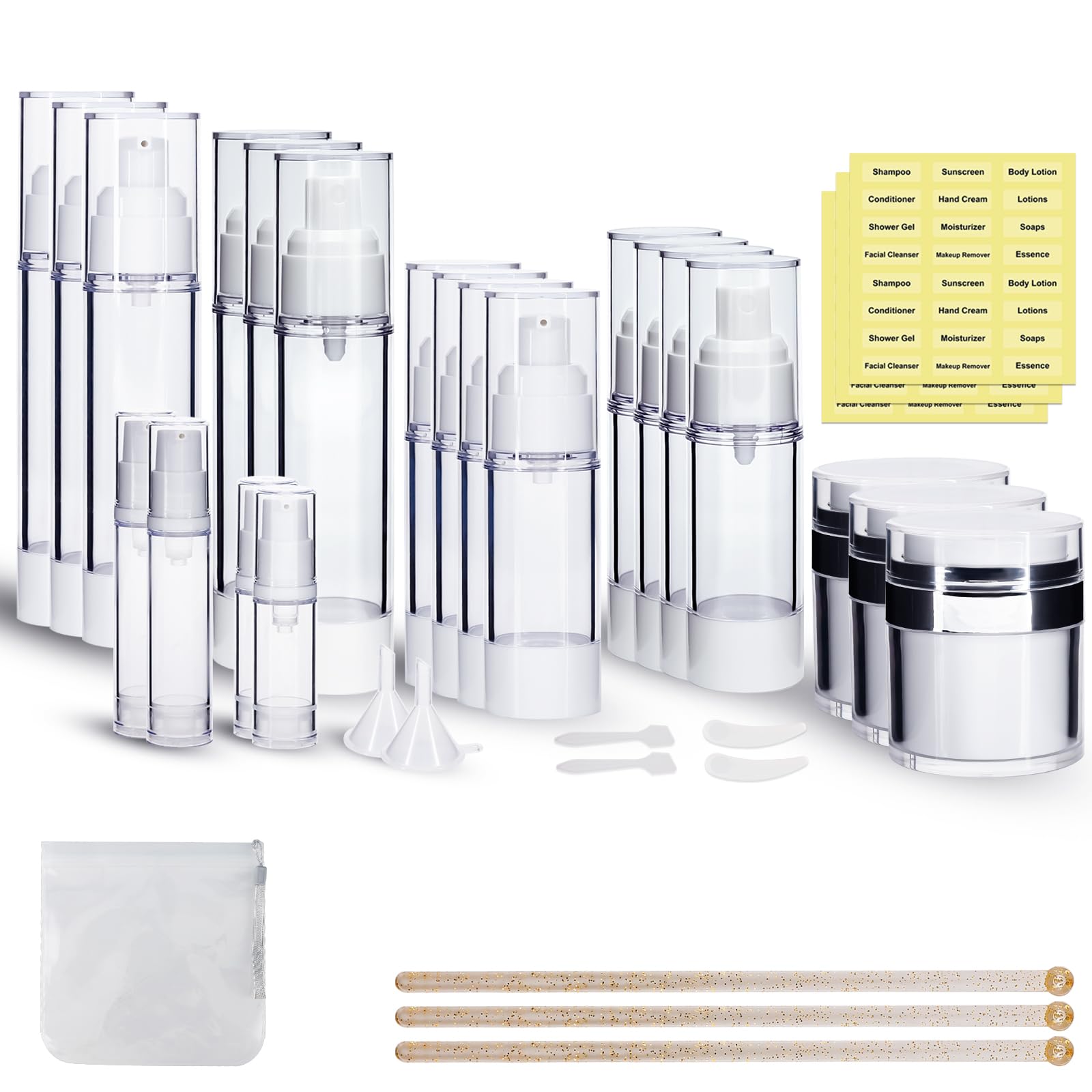 KOUWICH airless pump jar 1-7oz demonstrates precise dispensing for travel skincare.