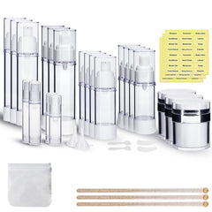 KOUWICH airless pump jar 1-7oz demonstrates precise dispensing for travel skincare.