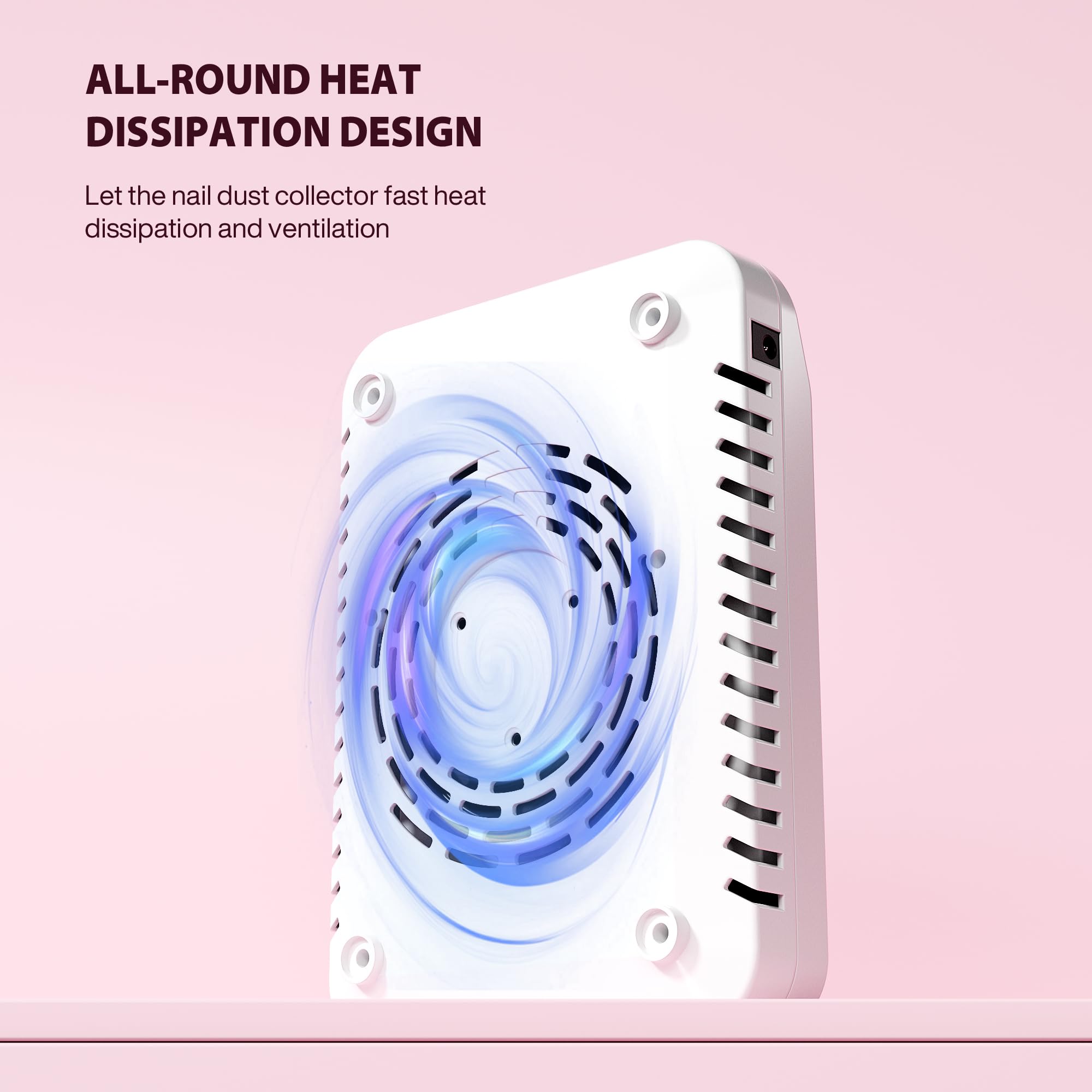 KouzItop Nail Dust Collector quiet operation supports calm salon or home sessions.