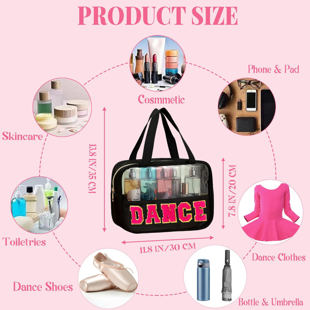 Kovewon clear makeup bag shows contents at a glance for easy routine prep