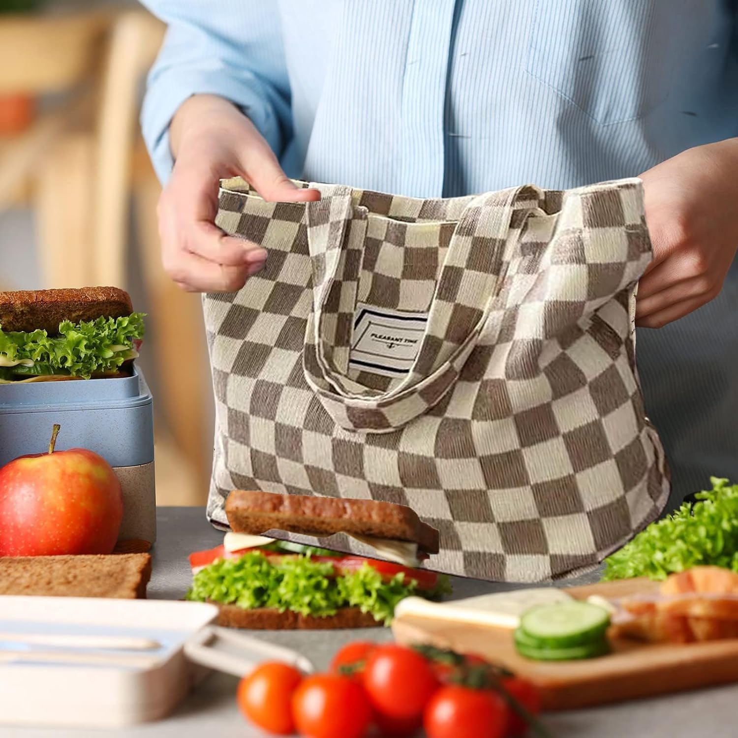 Kovewon tote ideal for indoor and outdoor use for quick errands
