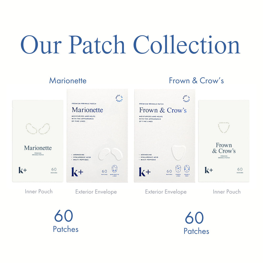 KPLUS 60-count patches packaging image highlights mindful aging routine