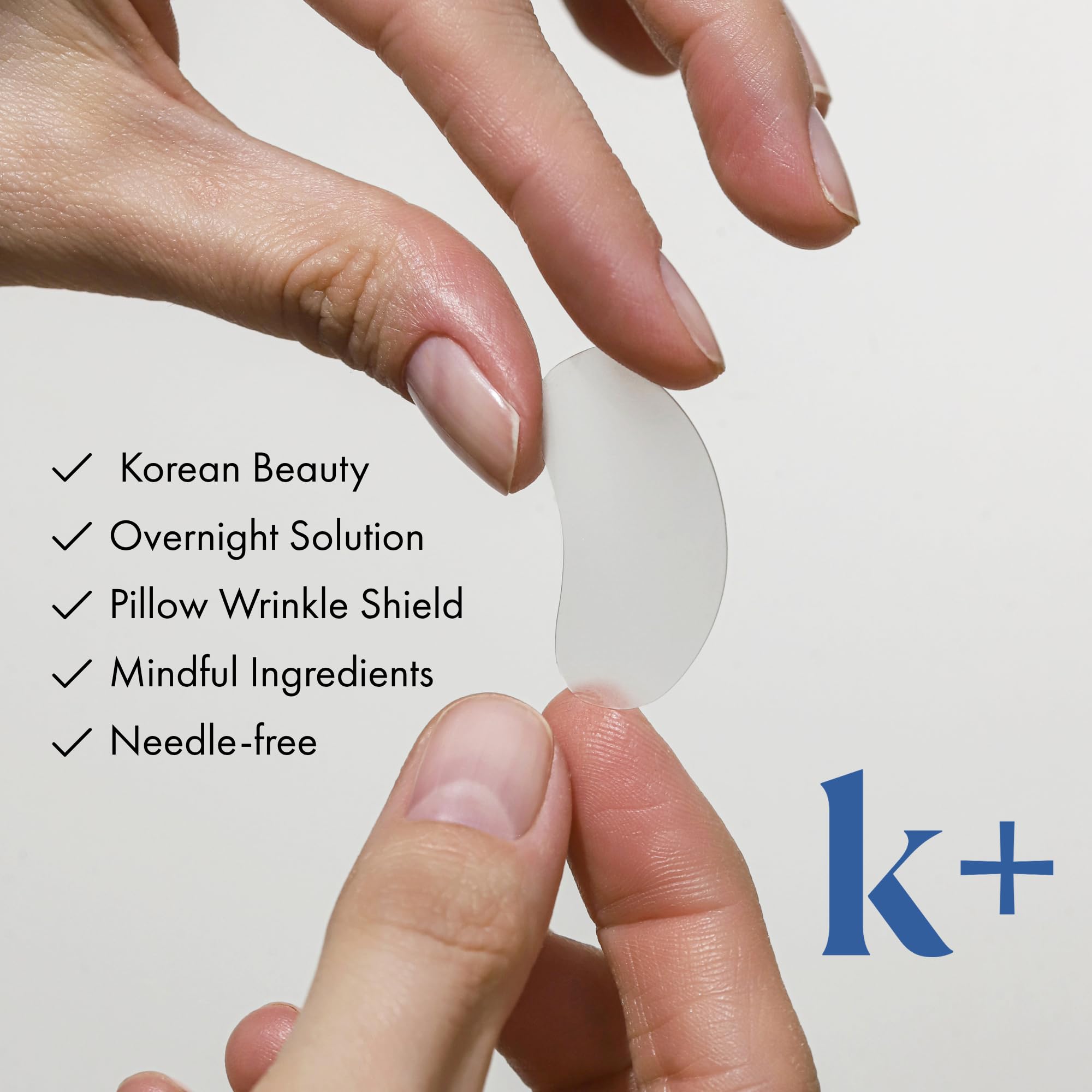 KPLUS overnight-smoothing-patches deliver adenosine and peptides for hydrated skin