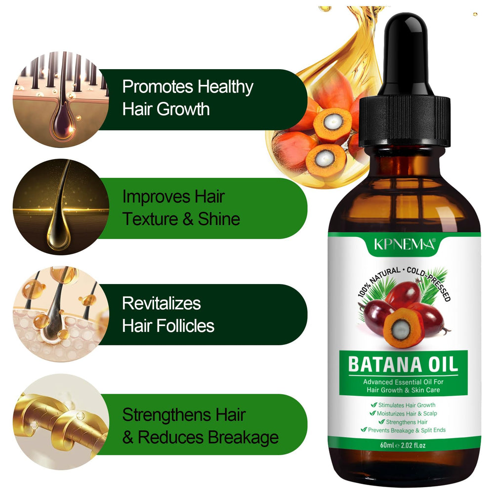 KPNEMA Batana Oil hair nourishment elasticity highlights improved hair flexibility and shine.