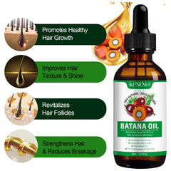 KPNEMA Batana Oil hair nourishment elasticity highlights improved hair flexibility and shine.