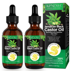 KPNEMA Jamaican Black Castor Oil bottle front signaling premium hair and skin care