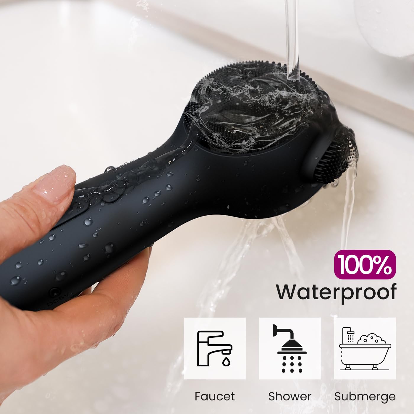 Kpyphm rechargeable brush with long battery life for travel.