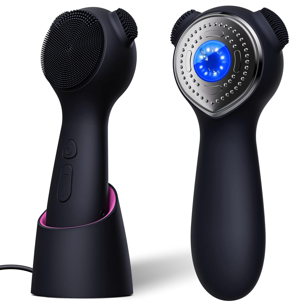 Kpyphm silicone face scrubber held for at-home cleansing.