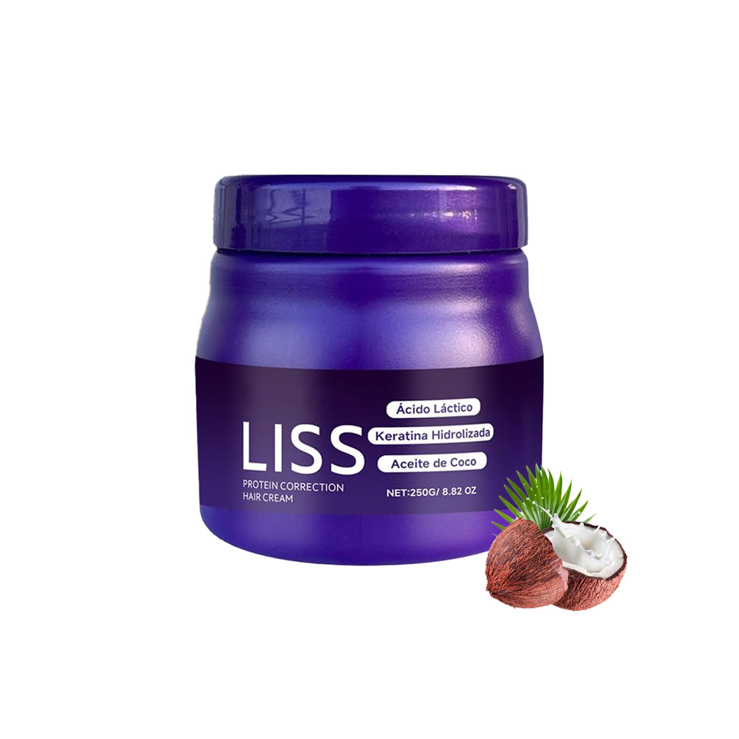 Krajiyya Liss Alisado bottle front highlighting formaldehyde-free smoothing for hair.