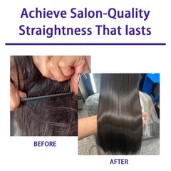 Krajiyya Liss Alisado cream texture on palm indicating rich keratin smoothing.