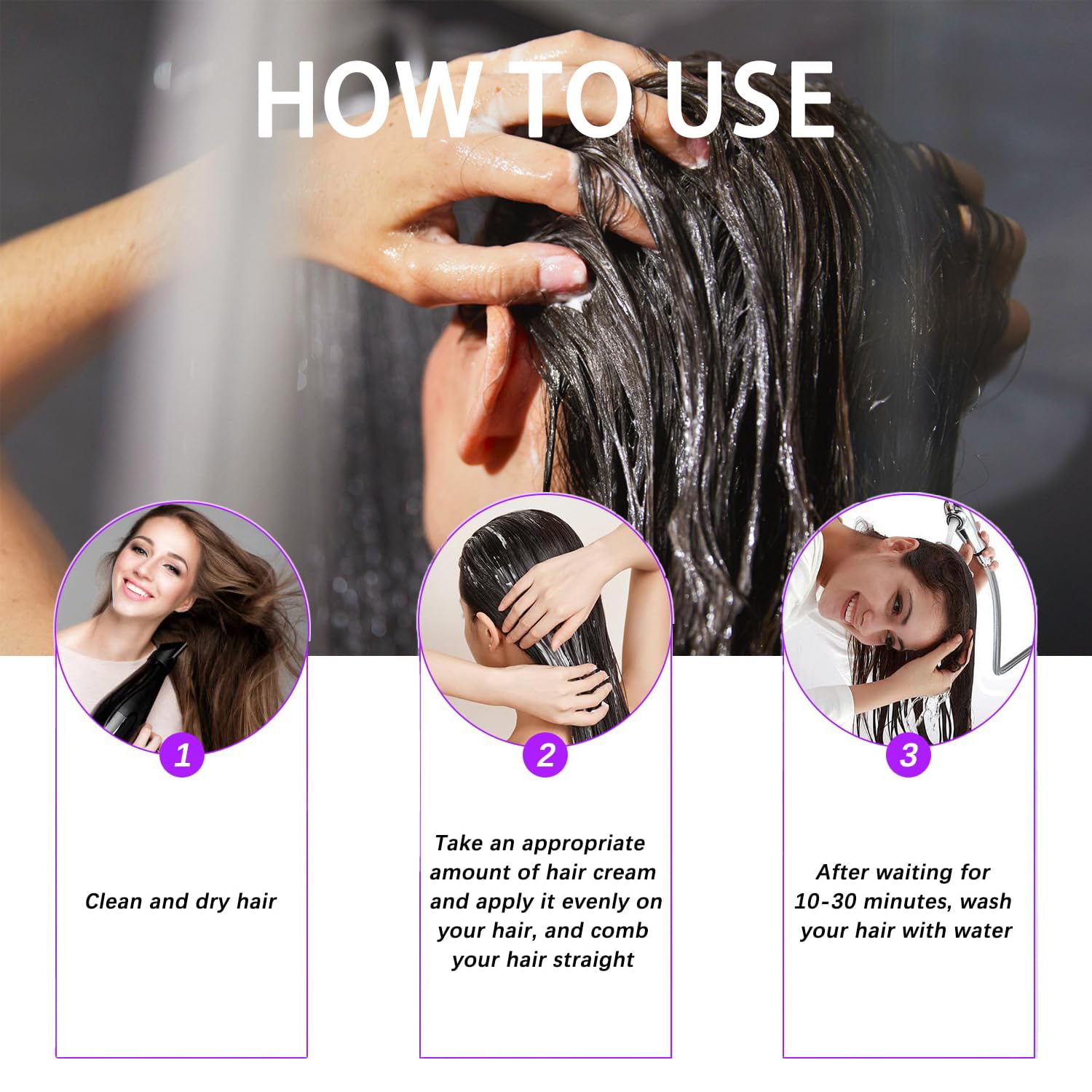 Krajiyya Liss Alisado model hair styled for natural silkiness and manageability.