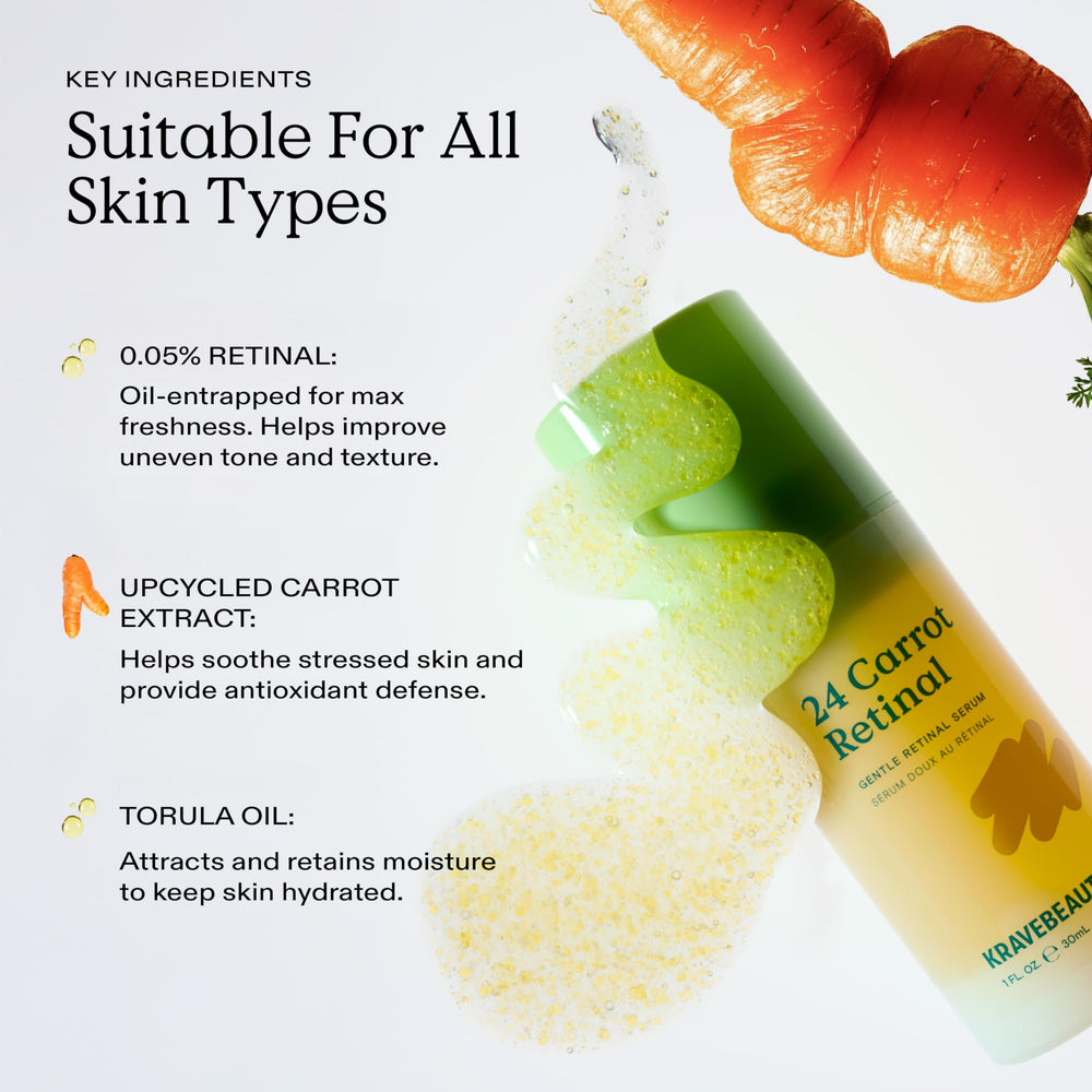 KraveBeauty nighttime routine flatlay showing layering with moisturizer and SPF