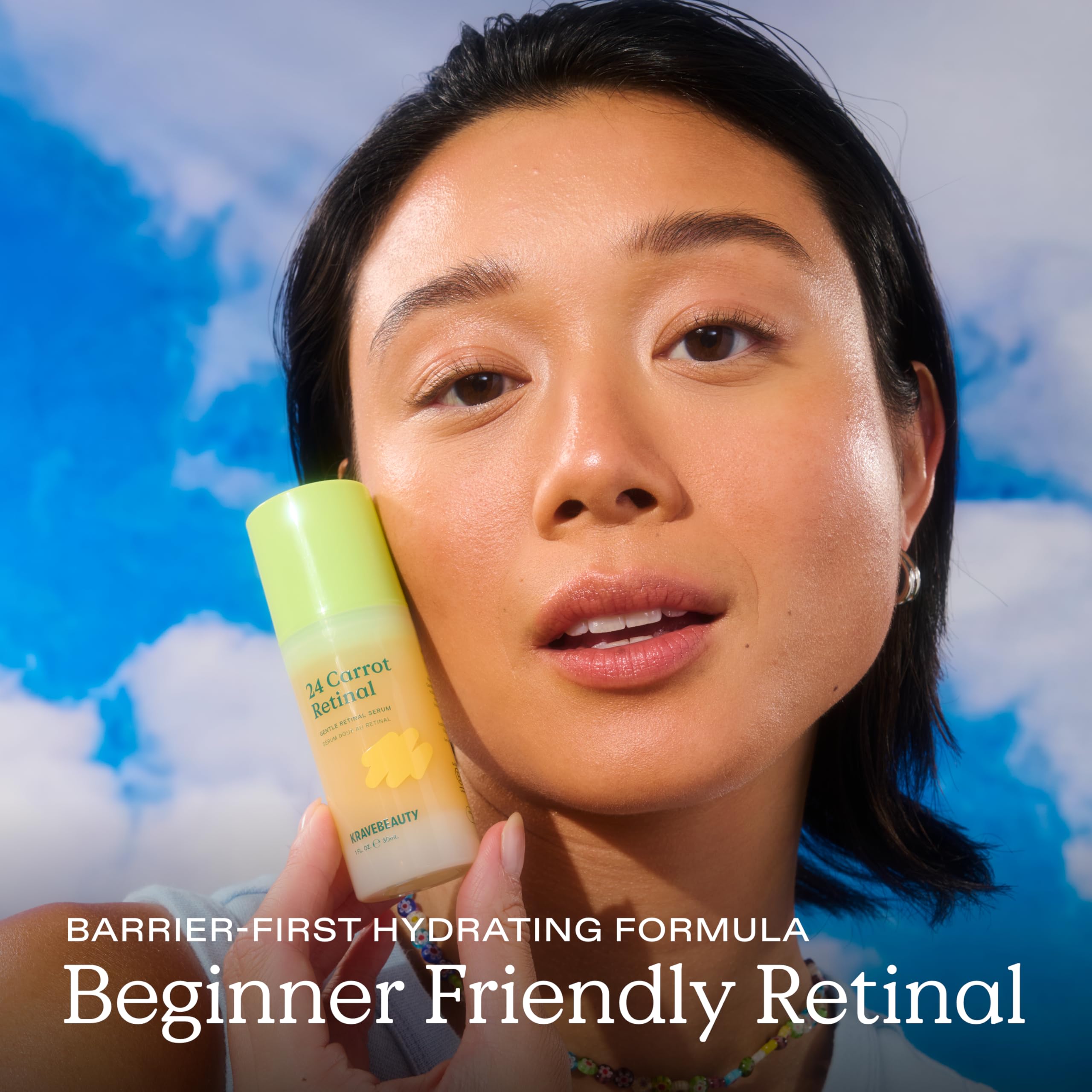 KraveBeauty pump dispensing serum, controlled dose for freshness benefit