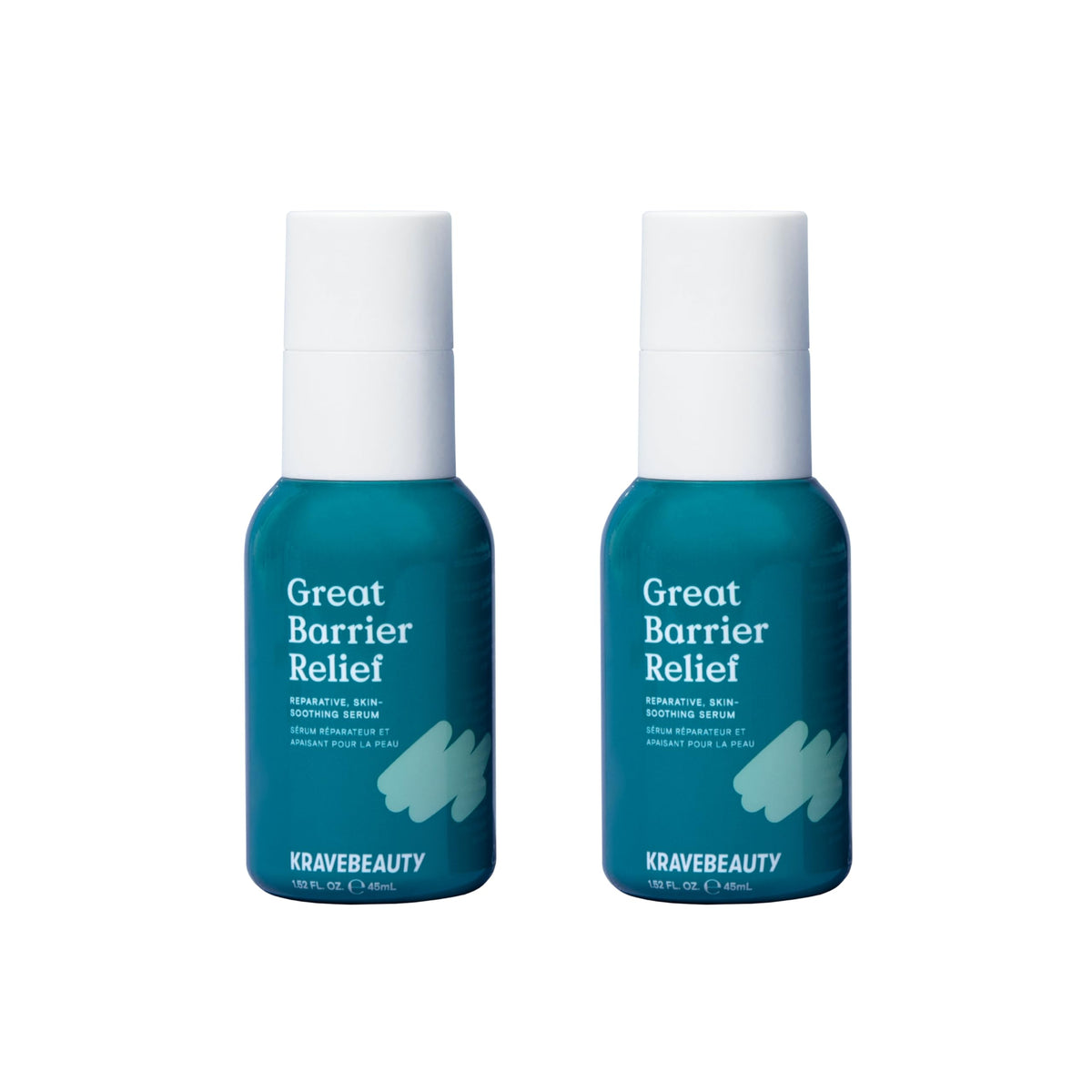 KraveBeauty Great Barrier Relief Duo pack front for sensitive skin hydration