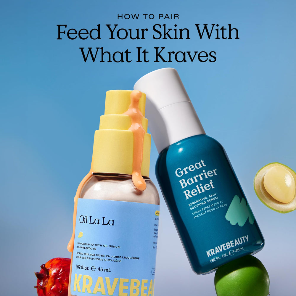 KraveBeauty 100 mL tube and box side-by-side showing full product packaging