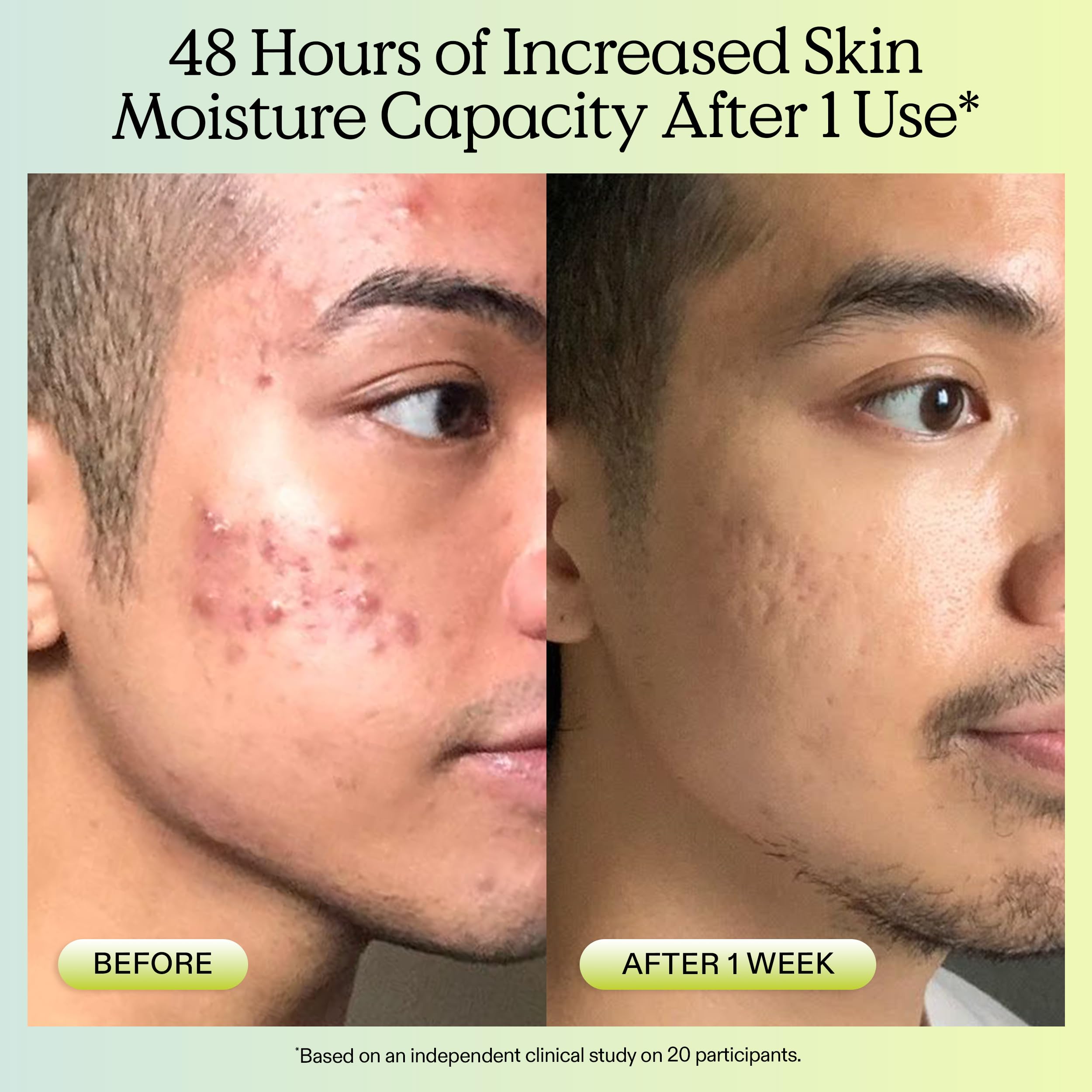 KraveBeauty ingredients arranged: matcha, hemp seed oil, glycerin showing hydrating benefit