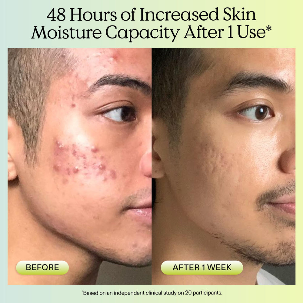 KraveBeauty ingredients arranged: matcha, hemp seed oil, glycerin showing hydrating benefit