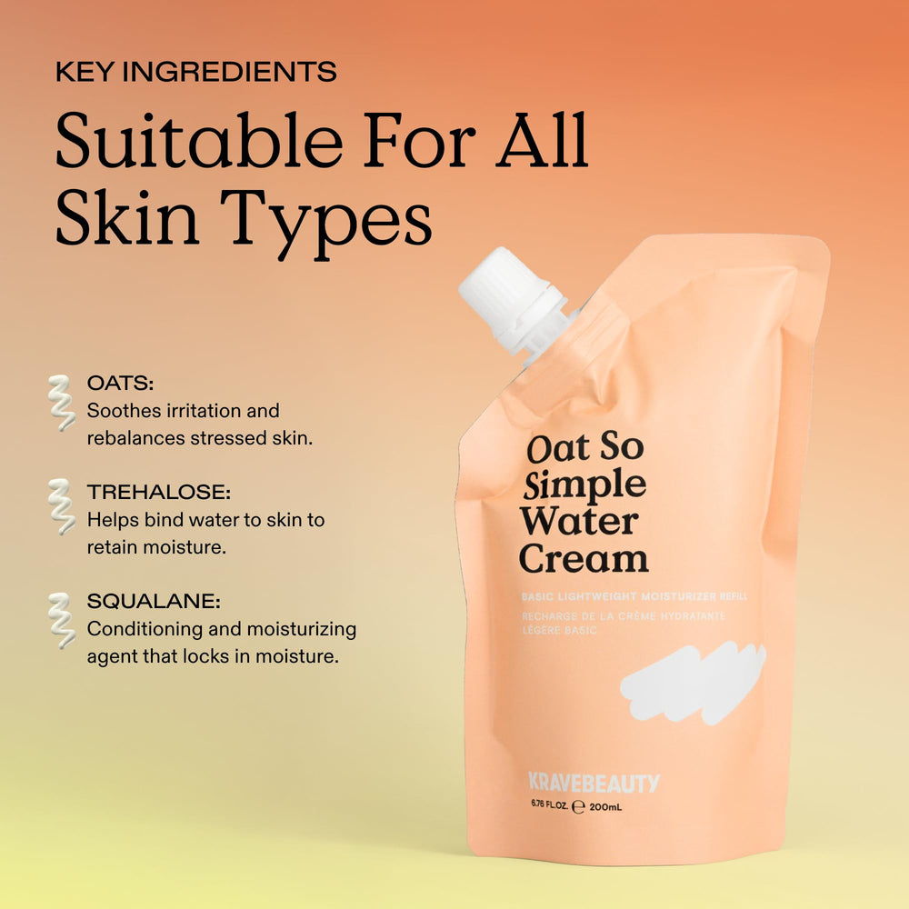 KraveBeauty oat extract ingredient image conveying soothing calming benefits