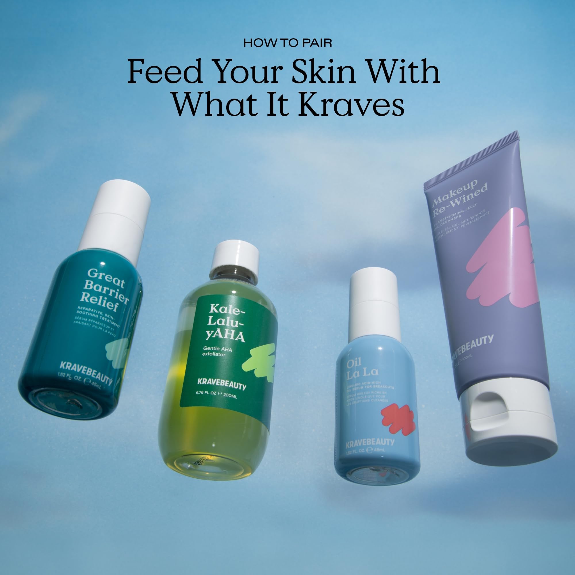 KraveBeauty Kale-Lalu-yAHA before-after glow hints at brightening possibilities.