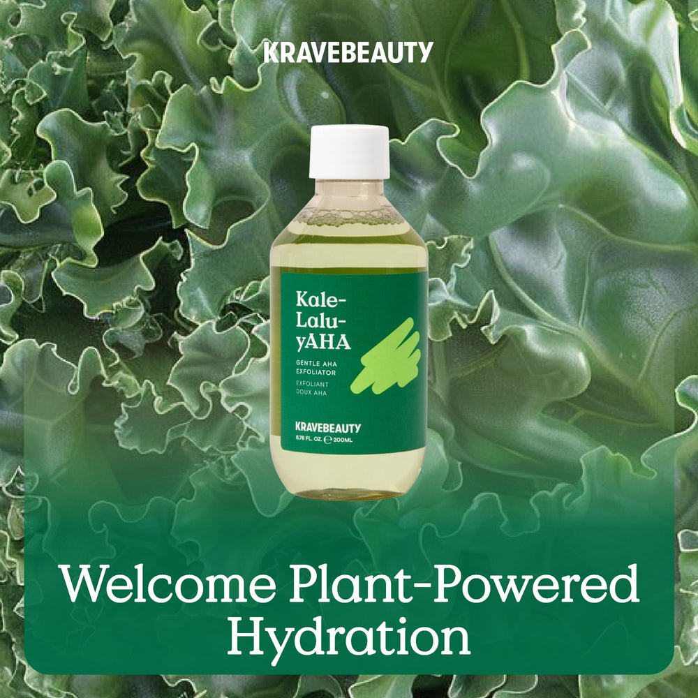 KraveBeauty Kale-Lalu-yAHA packaging box showcases vegan, cruelty-free branding.