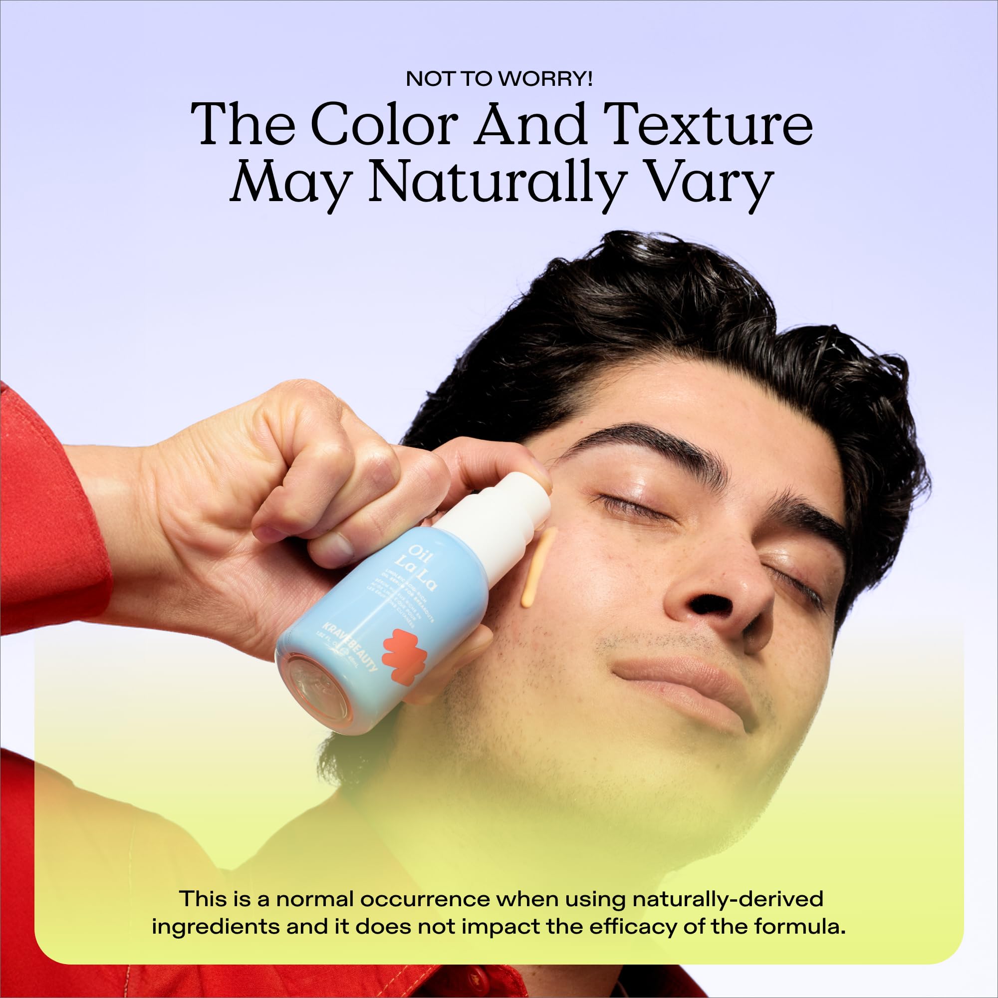 KraveBeauty Oil La La Serum dropper close-up for precise, nourishing application