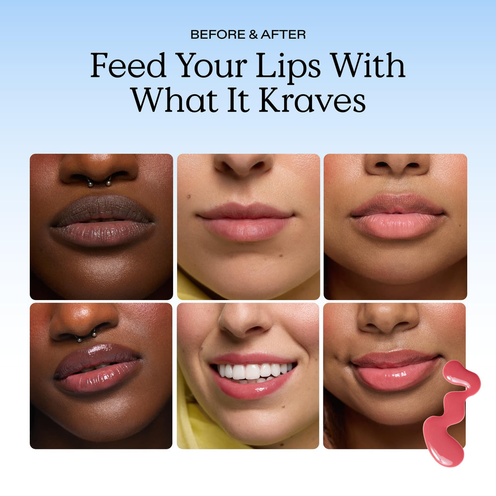 KraveBeauty Plumptuous tube held in hand for size and portability benefit