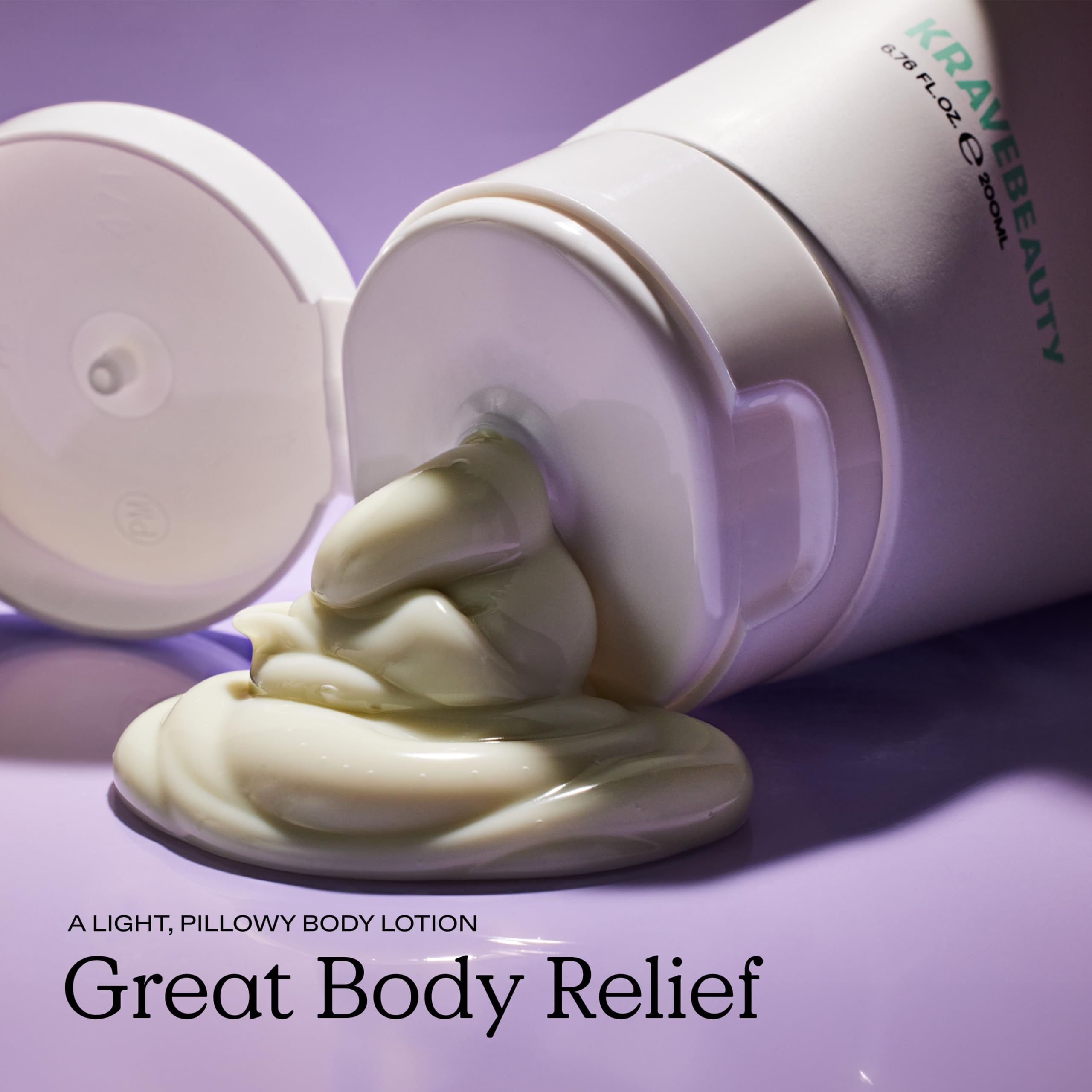 KraveBeauty pump out cream texture demonstrating fast absorption benefit
